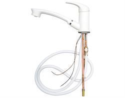 Blandingsbatteri m. brus "Comet Roma" farve Hvid